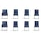 Manhattan Comfort Element 8-Piece Dining Chairs in Blue, PK8 6-DC2930-BL - alternate 1